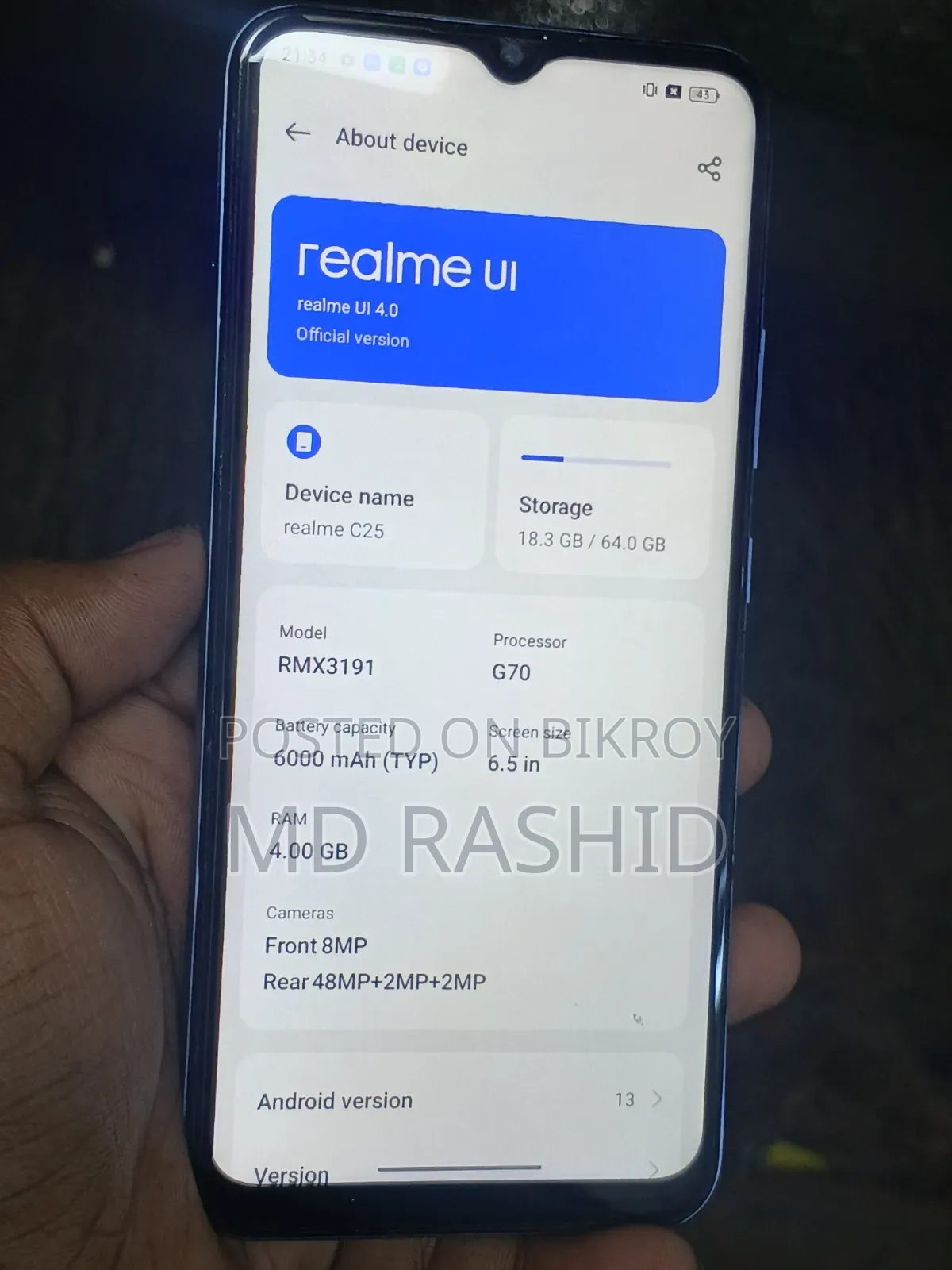 Realme C25Y 64 GB