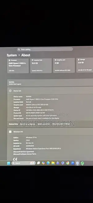 Desktop Computer Asus 16GB AMD Ryzen 5 HDD+SSD 1T
