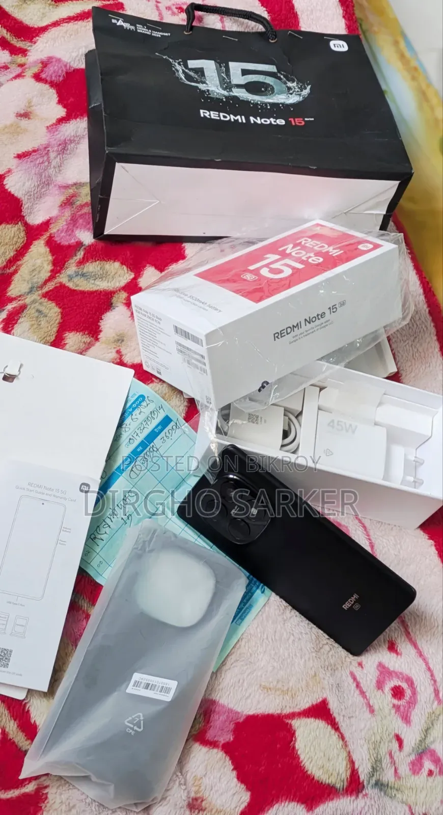 New Xiaomi Redmi 15 5G 256 GB Black