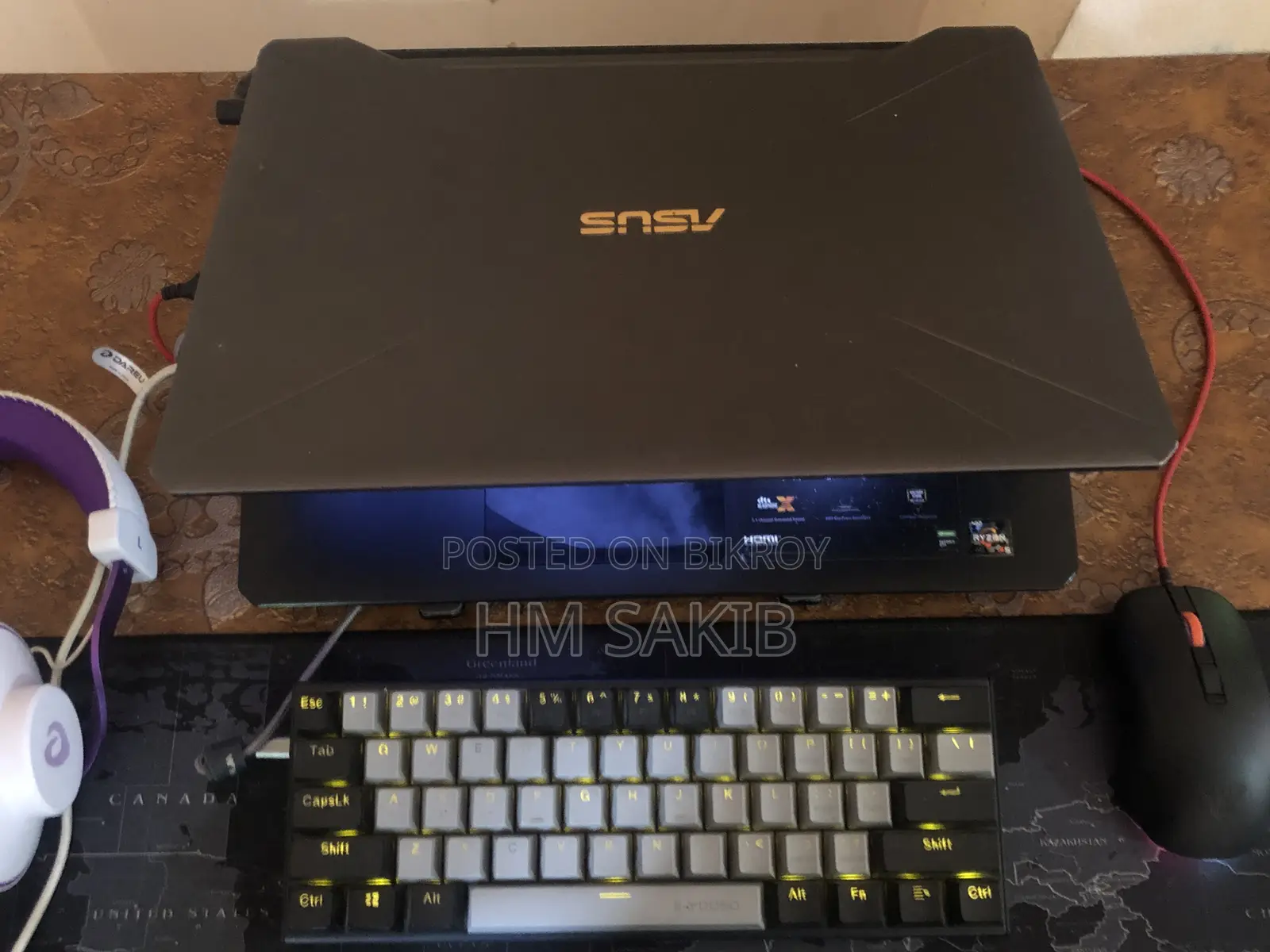 Laptop Asus TUF Gaming FX504 16GB AMD Ryzen 5 HDD+SSD 1.5T