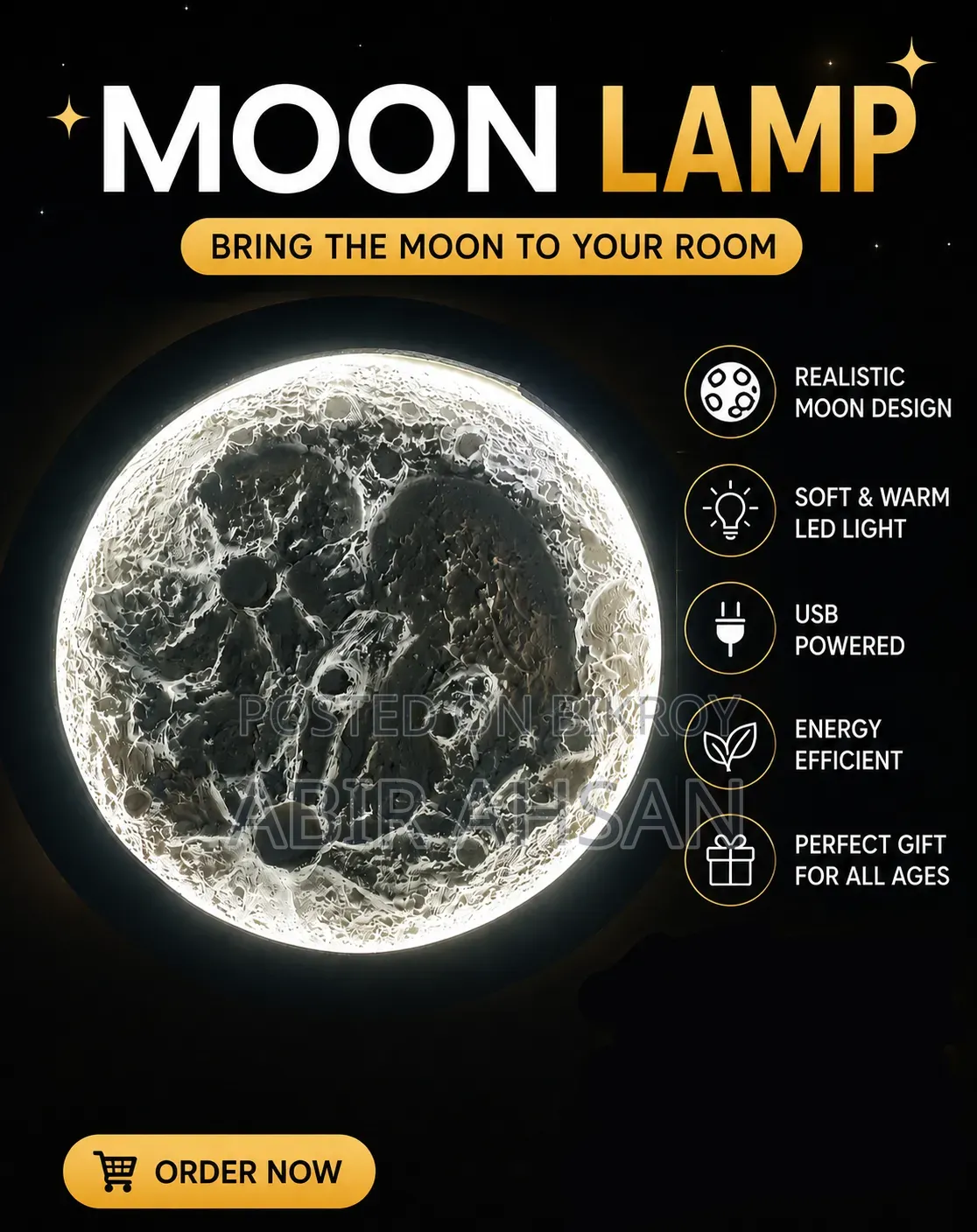 Moon Lamp - Bring the beauty of the moon into your home