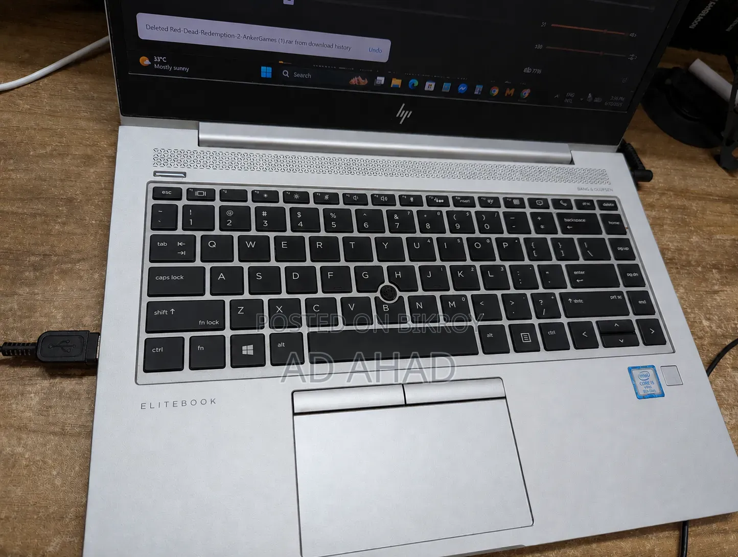 Laptop HP EliteBook 840 G5 4GB Intel Core I5 SSD 512GB