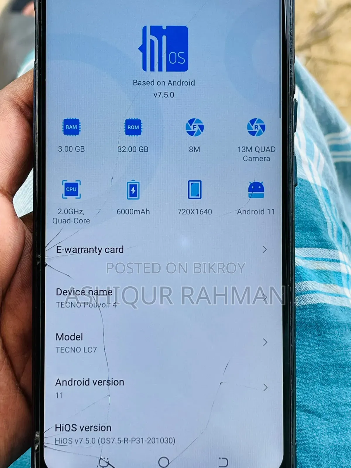 Tecno Pouvoir 4 32 GB Blue