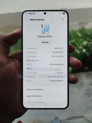 New Samsung Galaxy S25+ 256 GB Silver