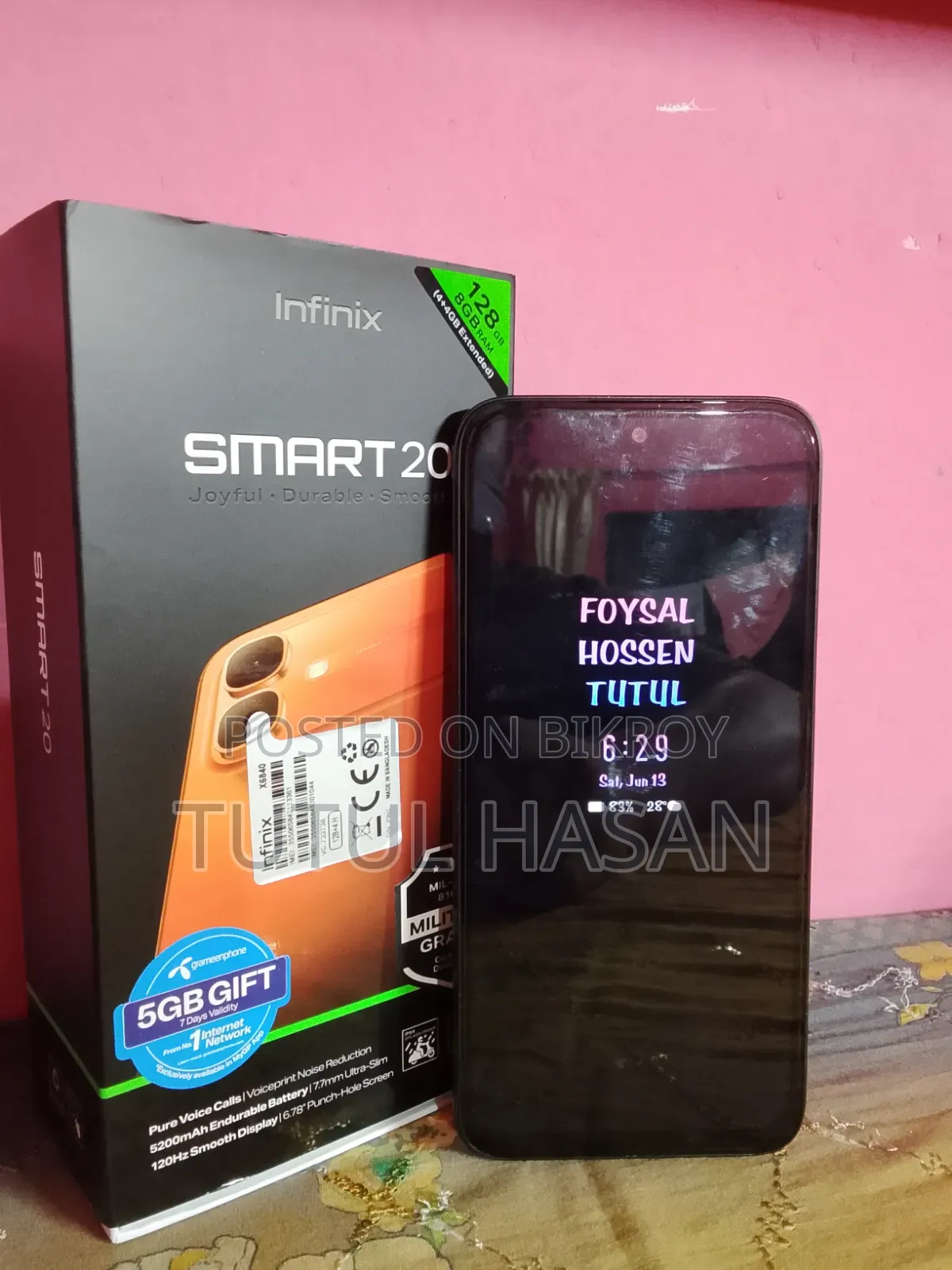 Infinix Smart 20 128 GB Black