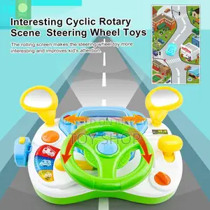 Interactive Driving Simulator Musical Toy With Steering Wheel Gear Shift