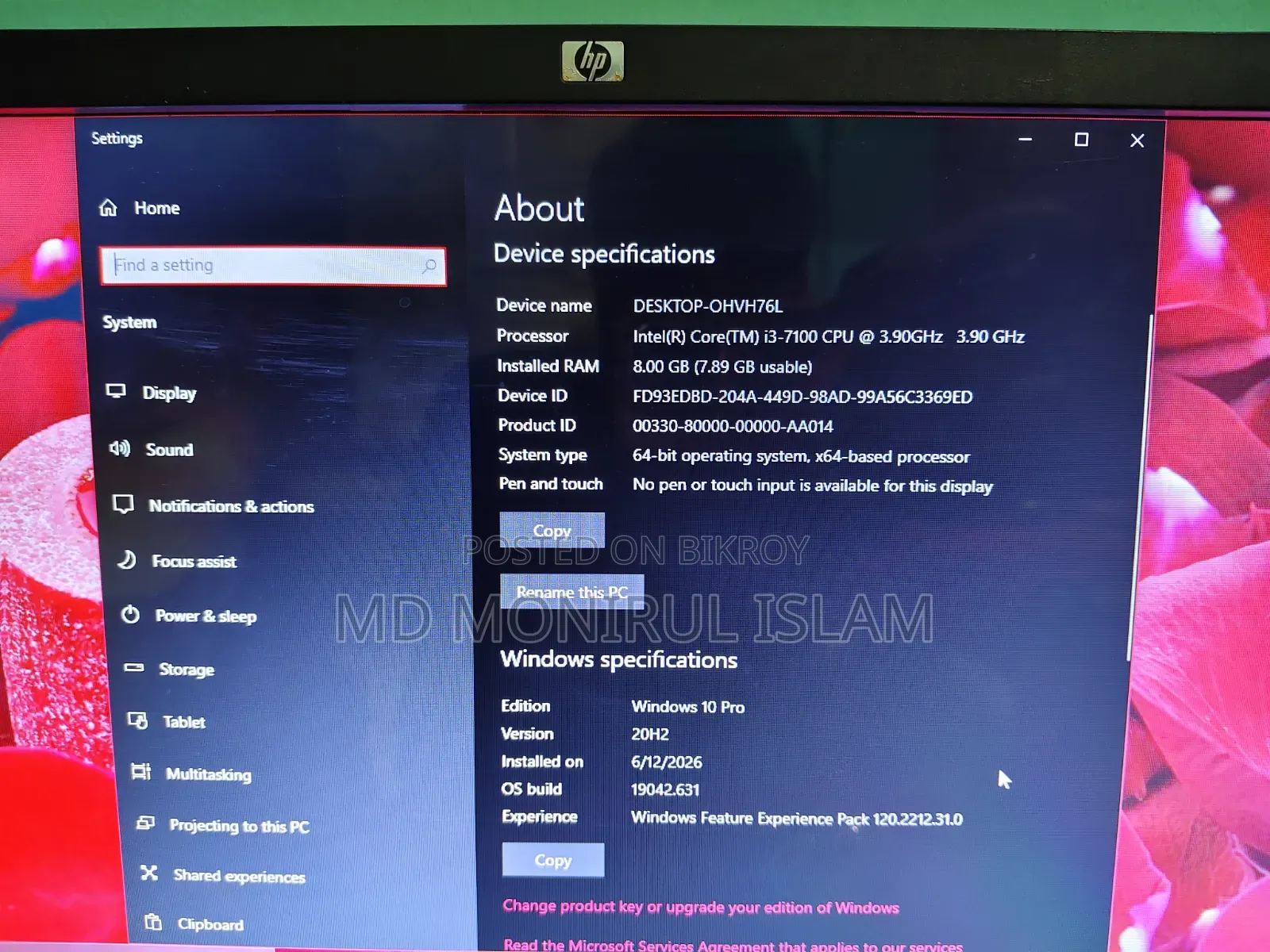 Desktop Computer Gigabyte GB-BACE-3150 8GB Intel Core I3 HDD 320GB