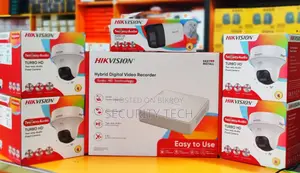 Hikvision 4 Camera Full Package 2 Way Audio Color Camera 2 Megapixel