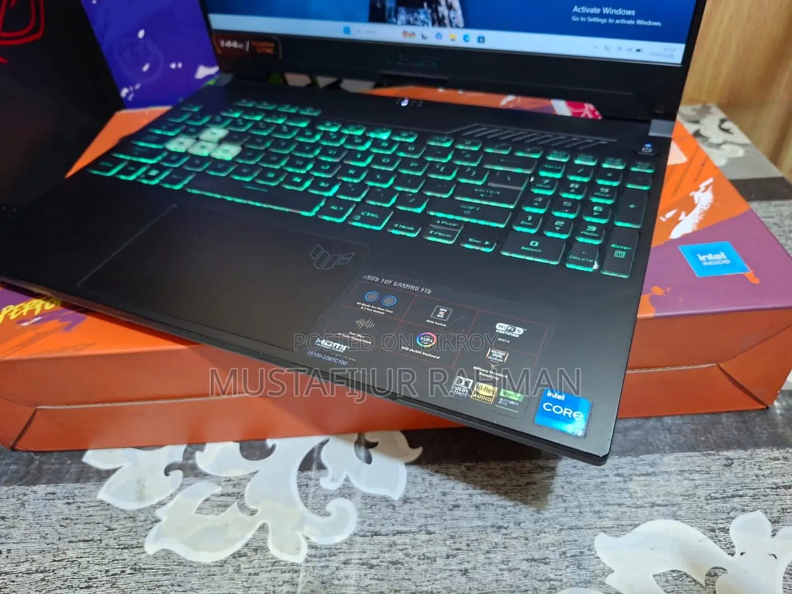 Laptop Asus FX502VD 16GB Intel Core I5 HDD 512GB