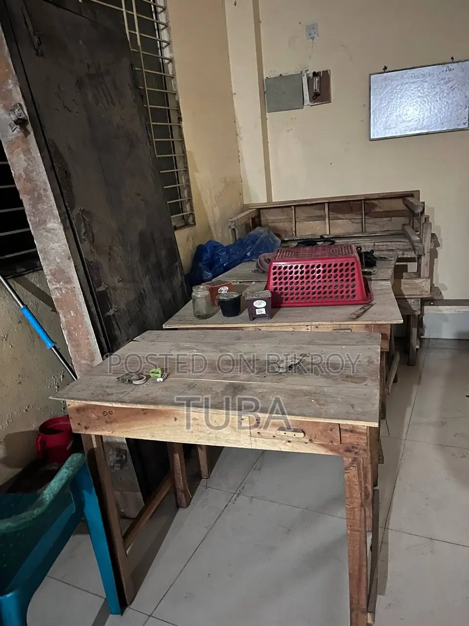 Wooden Table and Bench
