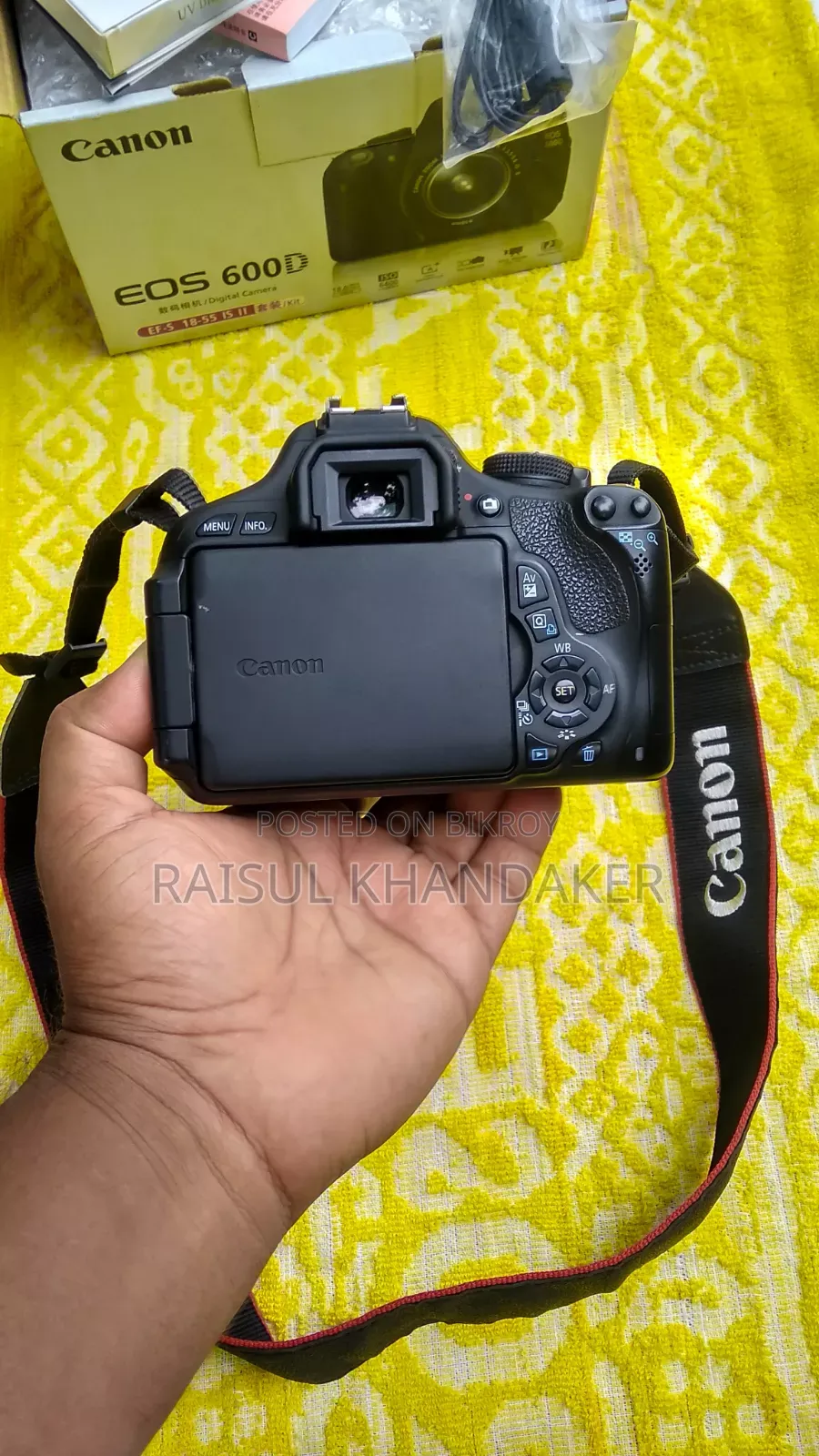 Canon 600d With 18-55mm Lens