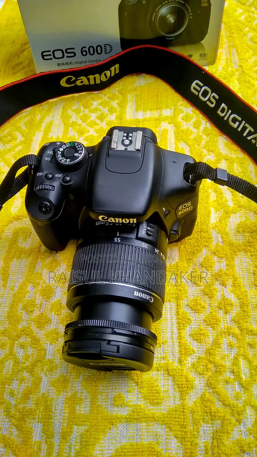 Canon 600d With 18-55mm Lens