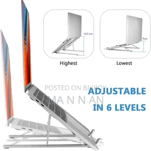 Aluminum Laptop Stand With Cooling Fan