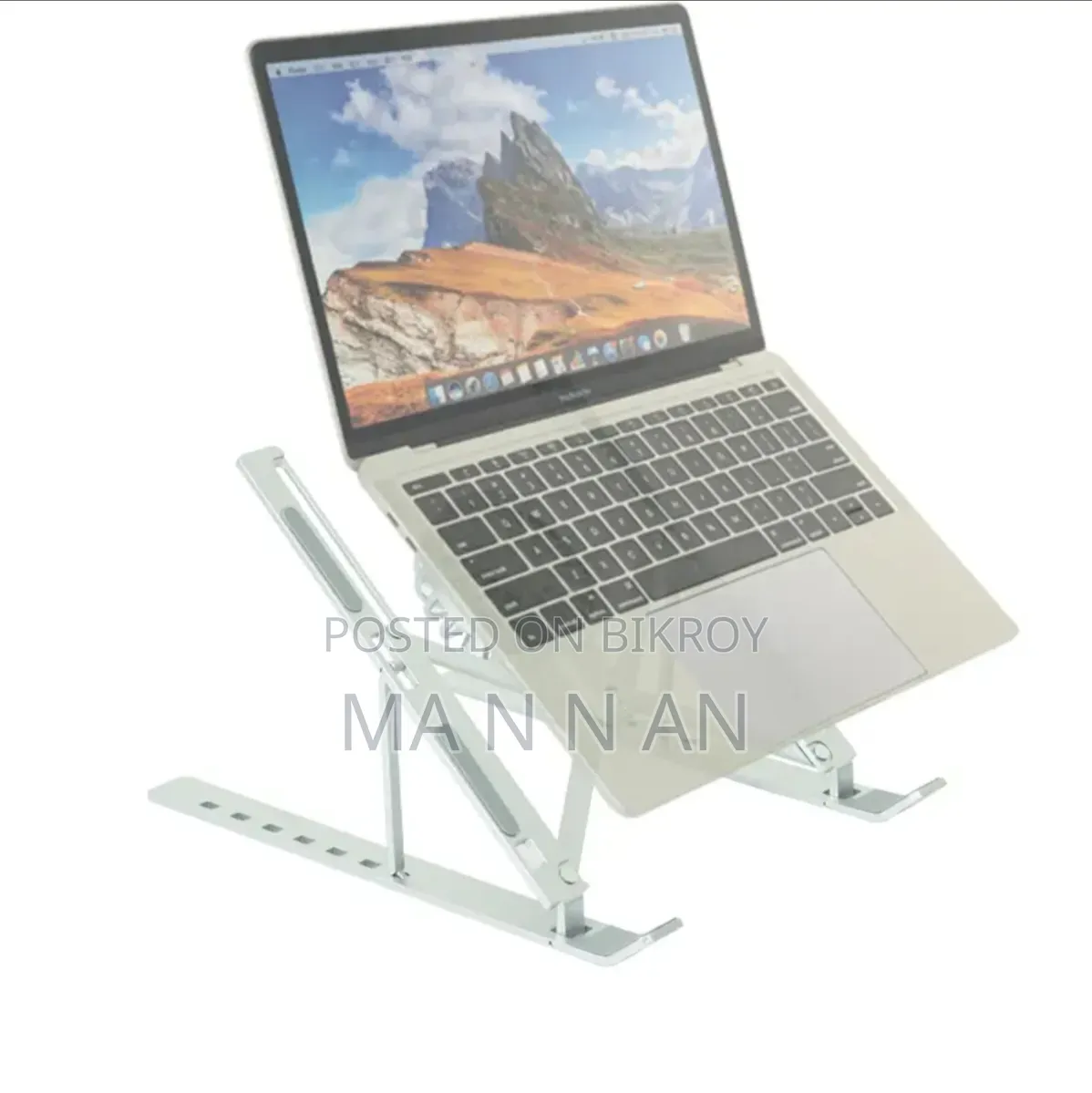 Aluminum Laptop Stand With Cooling Fan
