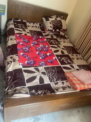 One wardrobe for sale and one bed for sale