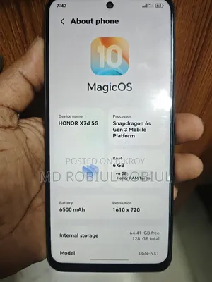 Honor X7d 128 GB Black