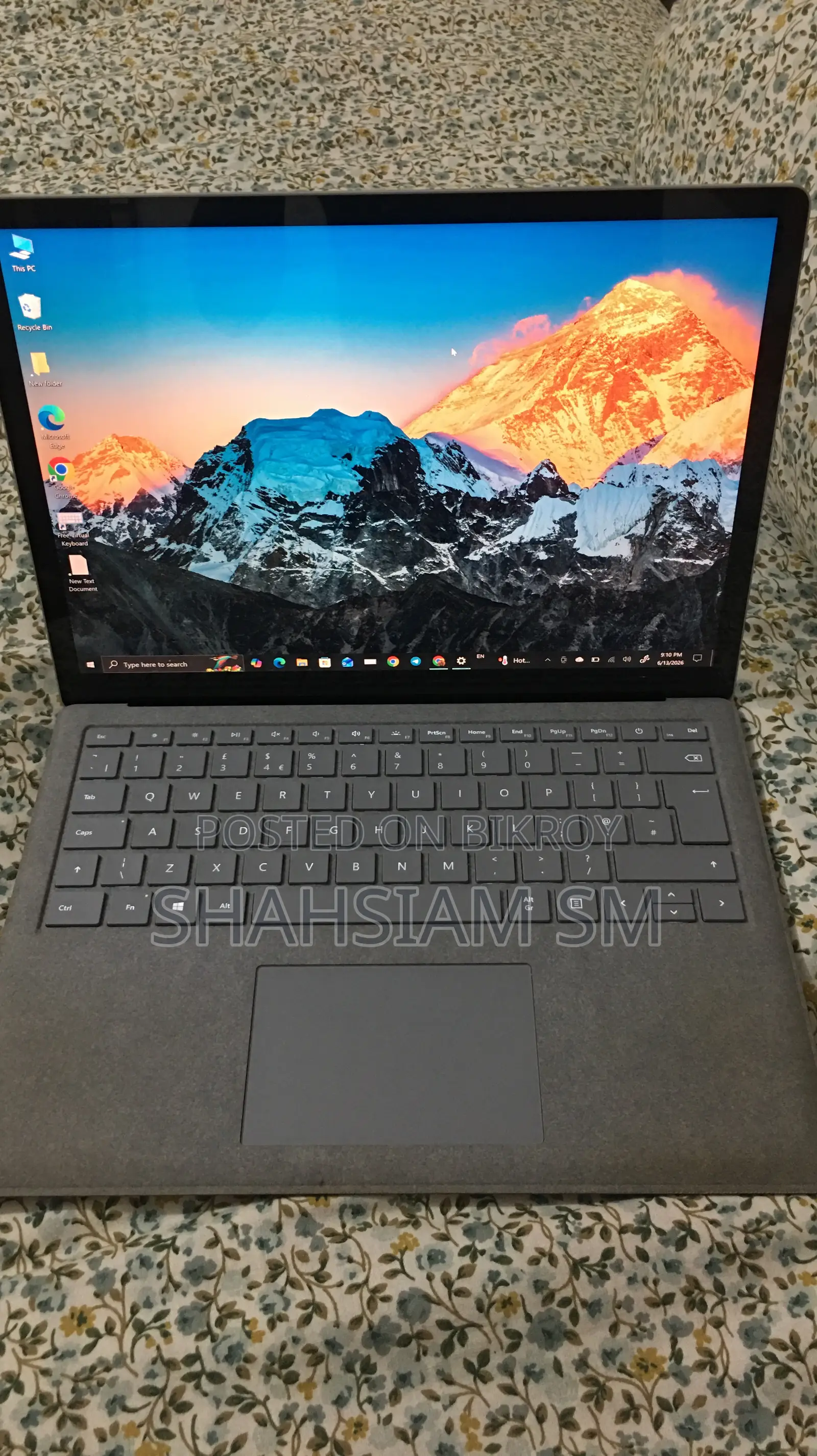 Laptop Microsoft Surface 8GB Intel Core I5 SSD 256GB
