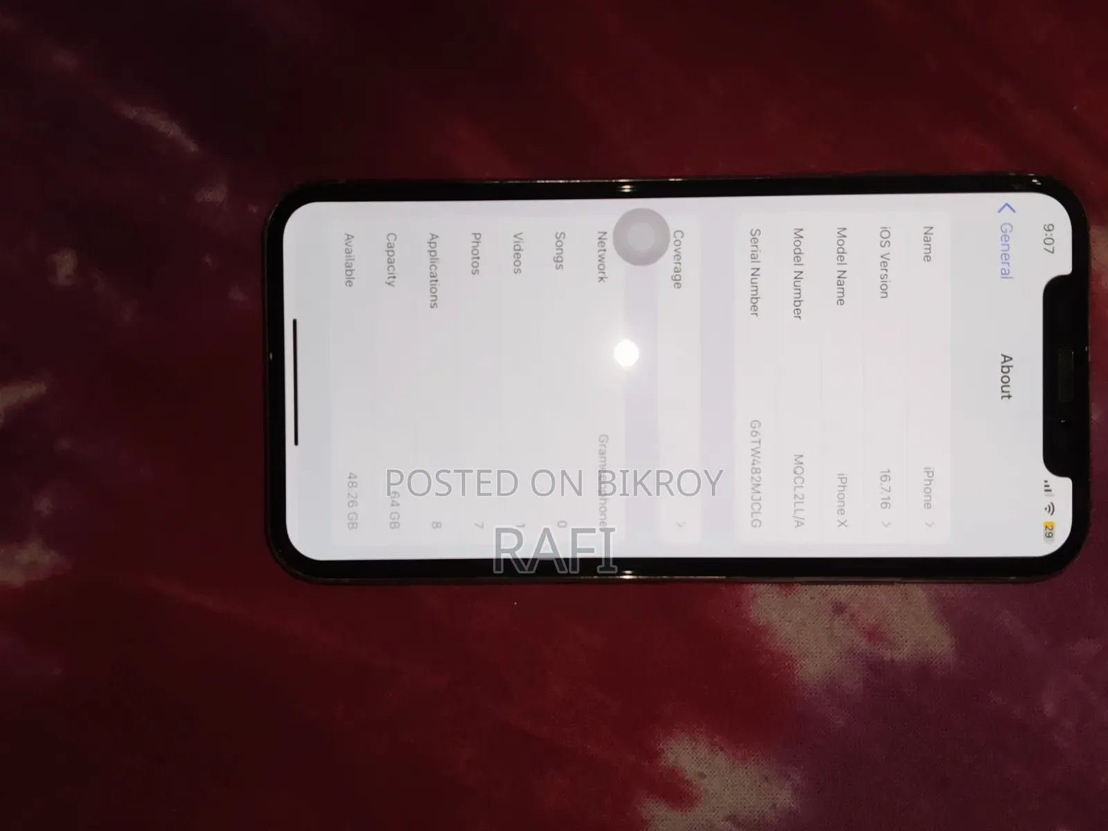 Apple iPhone X 64 GB White