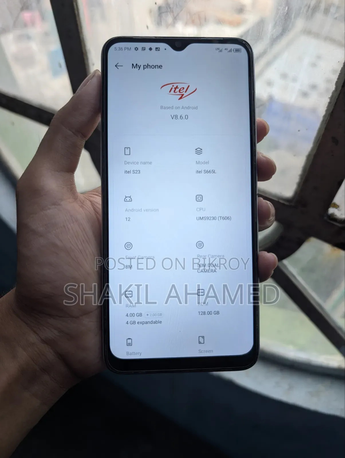 Itel S23 128 GB White