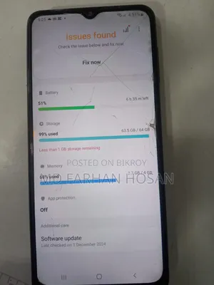 Samsung Galaxy A12 64 GB কালো