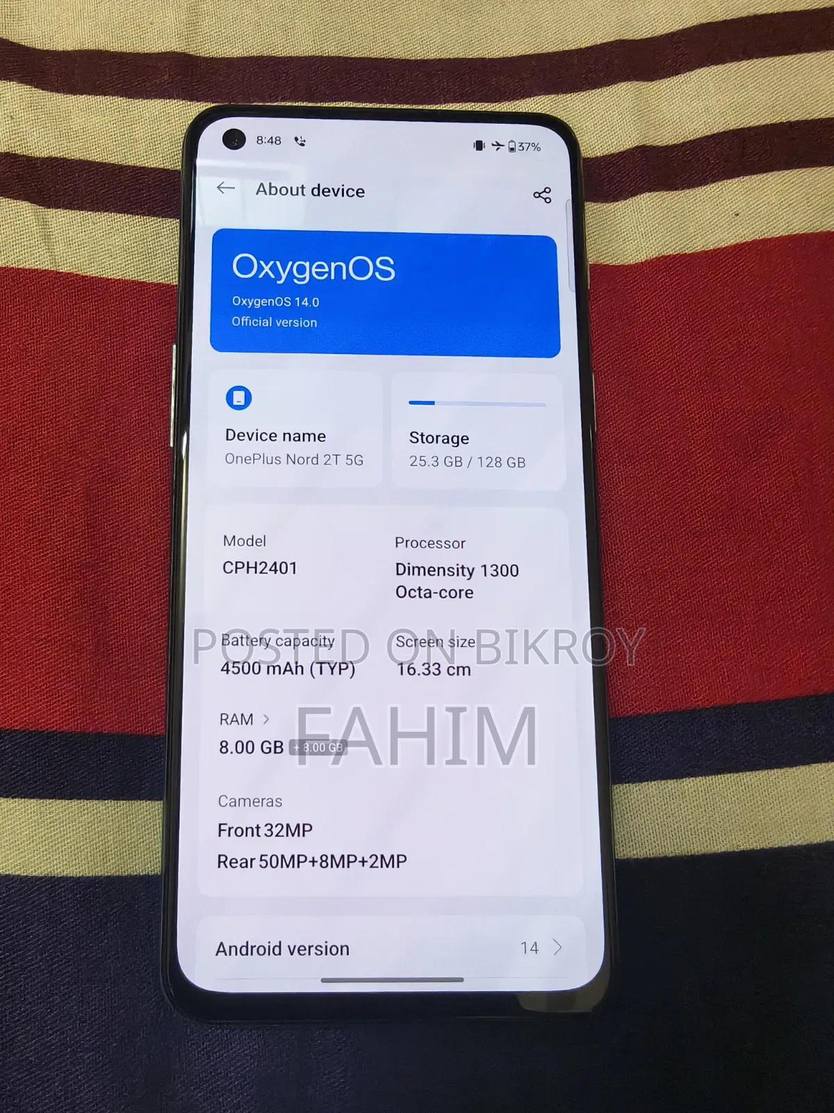 OnePlus Nord 2T 128 GB Silver