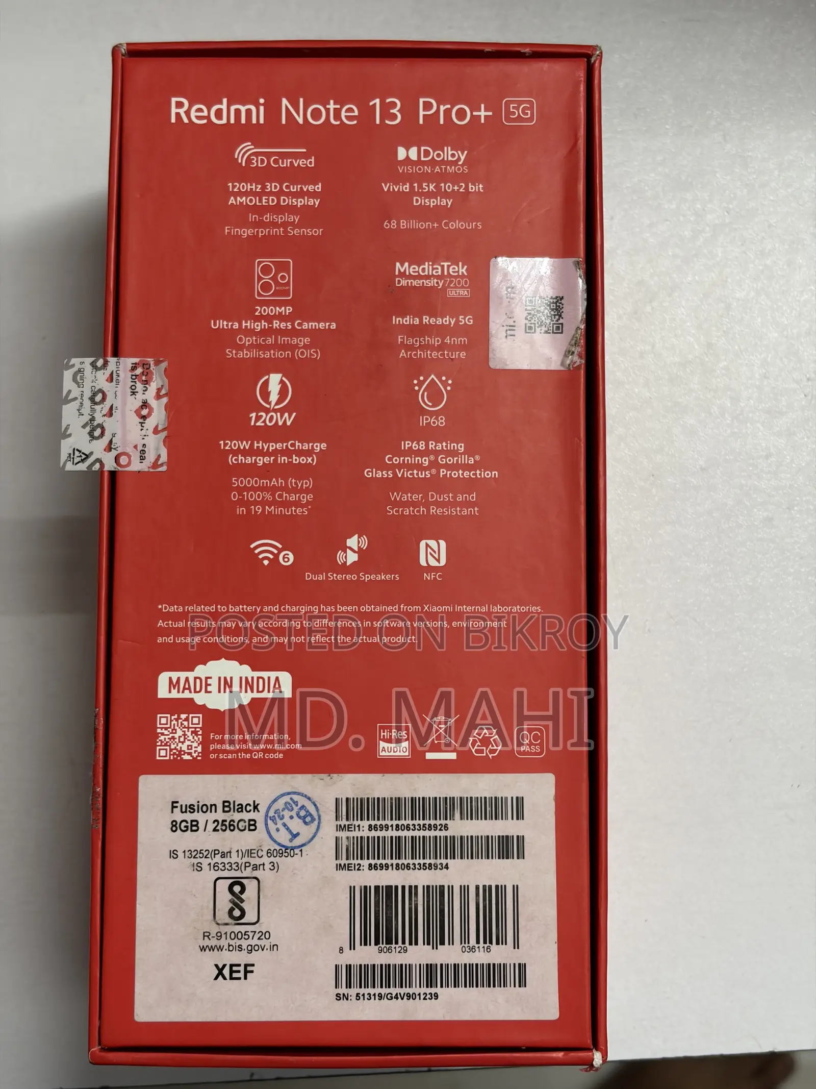 Xiaomi Redmi Note 13 Pro+ 256 GB Black