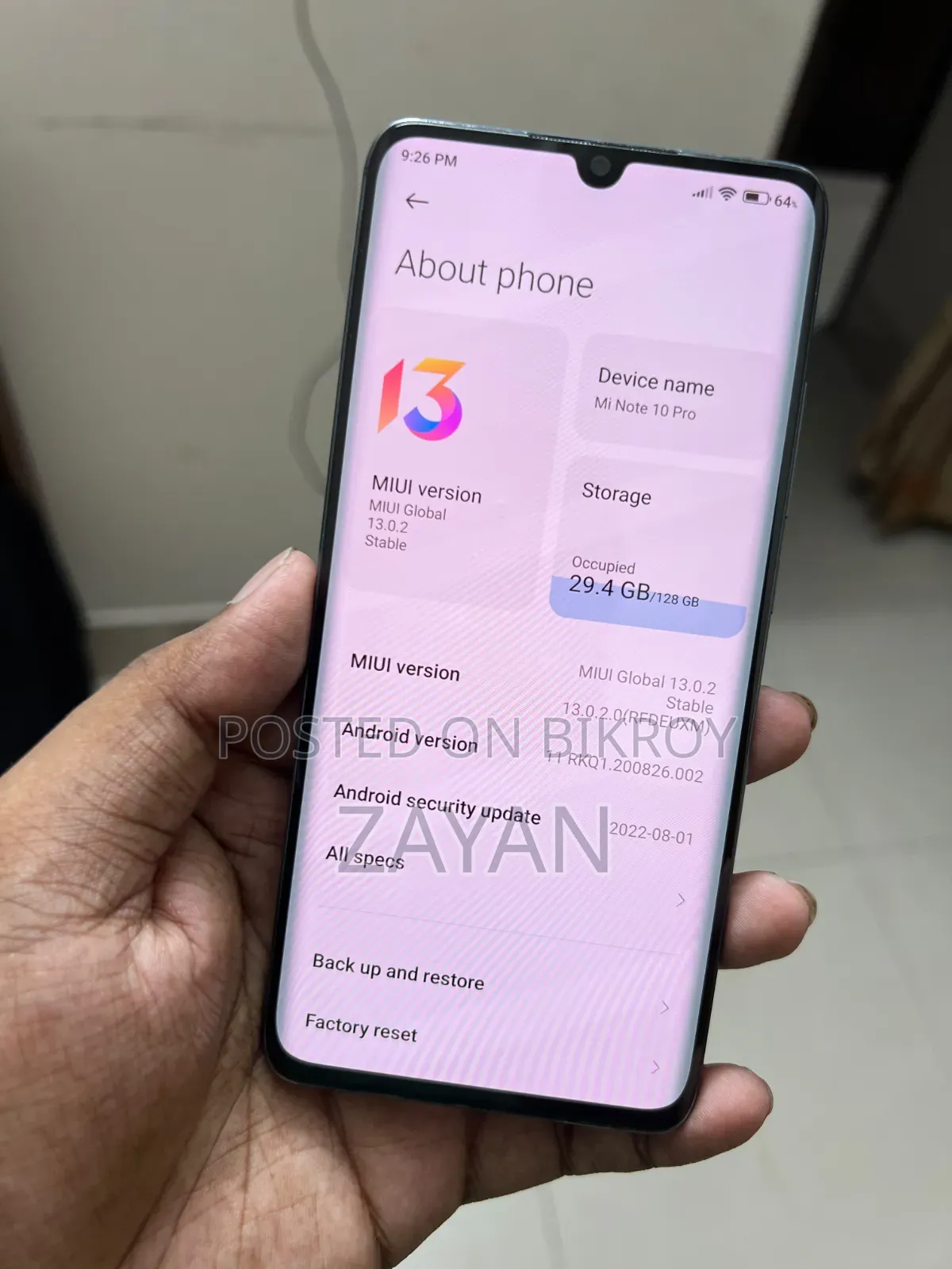 Xiaomi Mi Note 10 128 GB Black