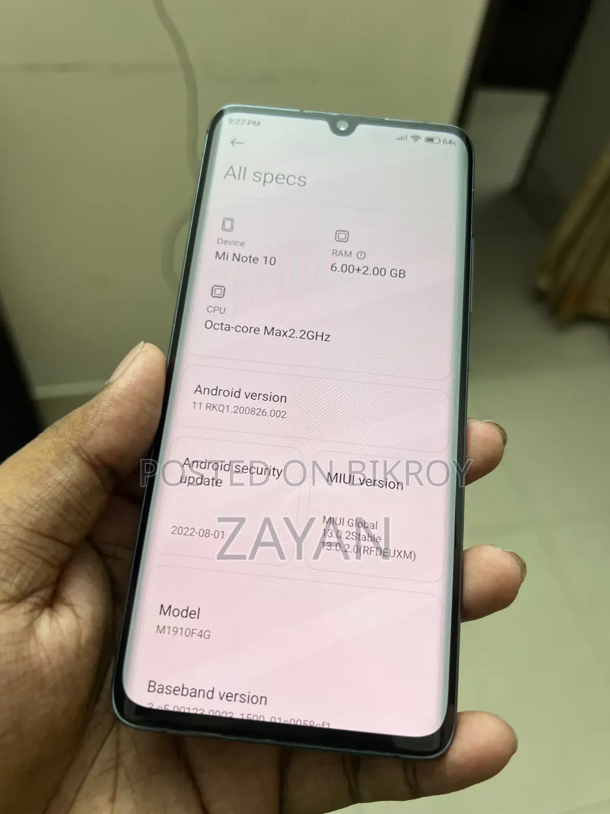 Xiaomi Mi Note 10 128 GB Black