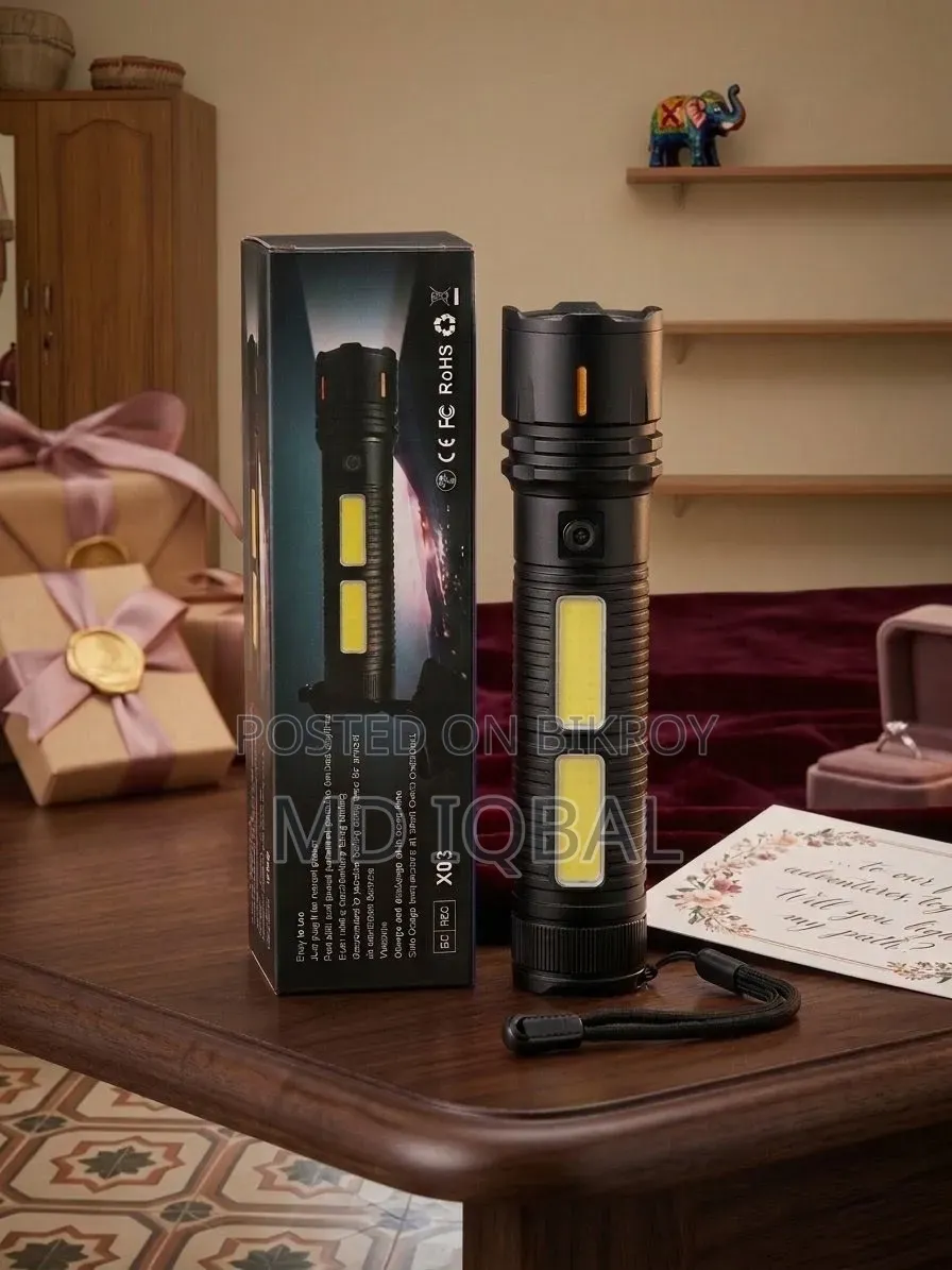 LED 50000mAh Rechargeable Zoom Torch Light