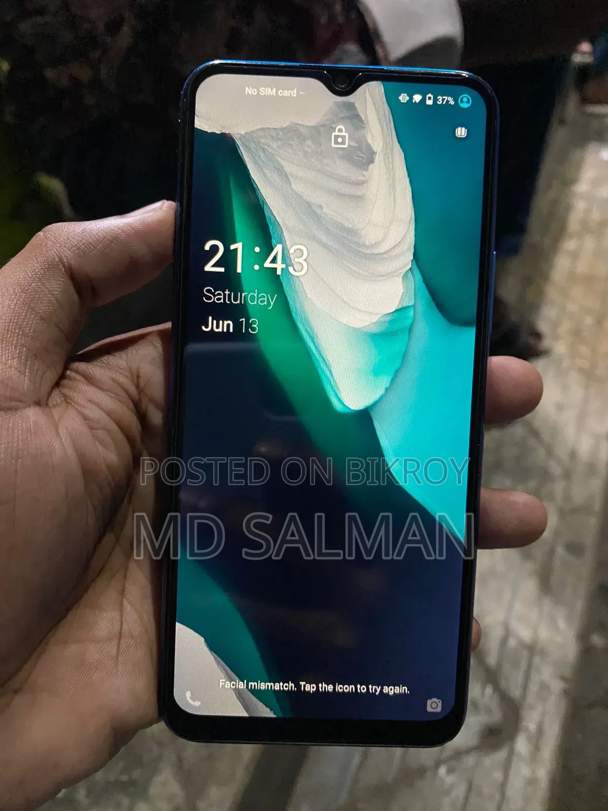 Vivo Y20 64 GB Blue