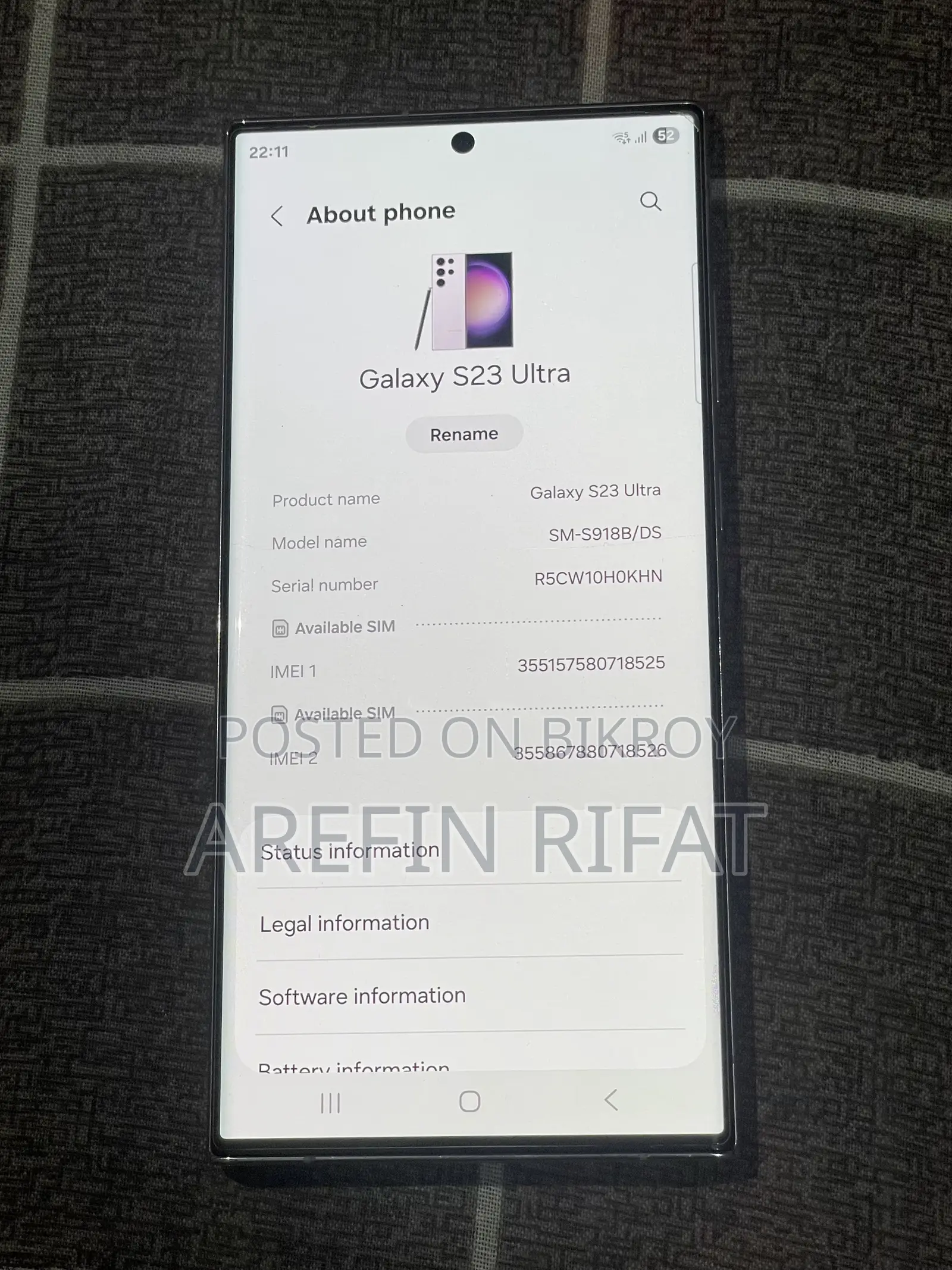 Samsung Galaxy S23 Ultra 256 GB Pink