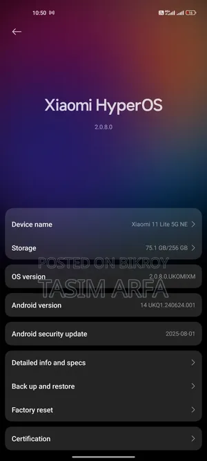 Xiaomi 11 Lite 5G NE 256 GB White