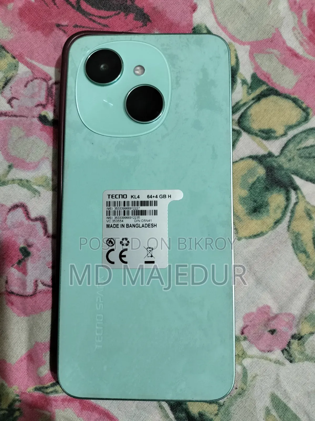 Tecno Spark Go 64 GB Gray