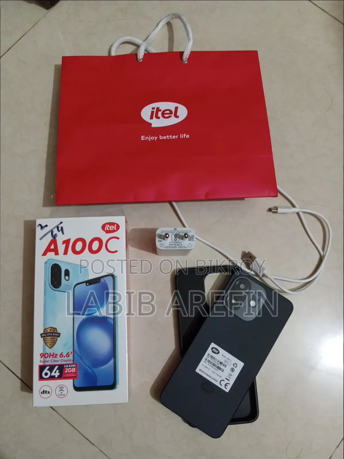 Itel A100C 64 GB Black