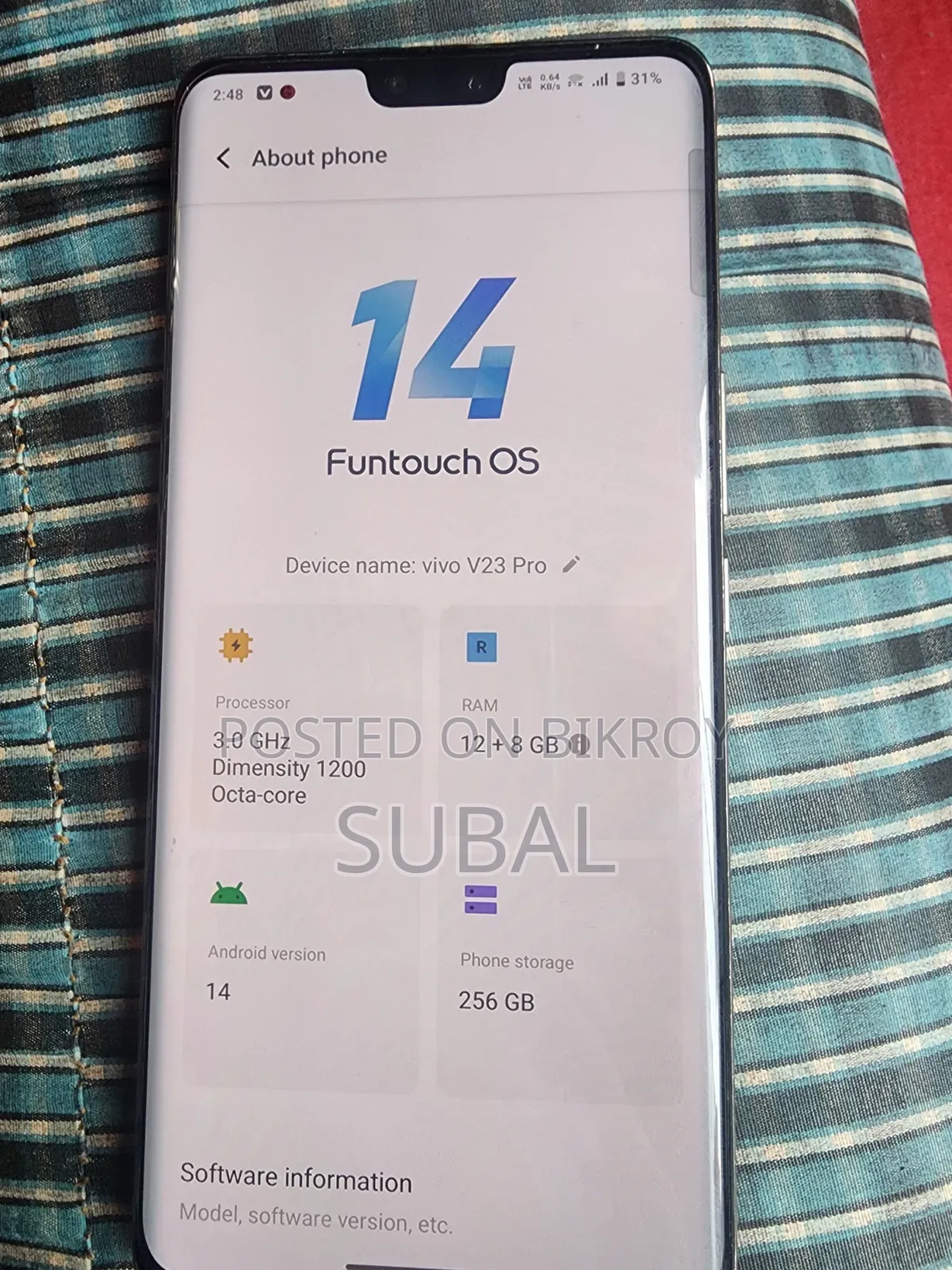 Vivo V23 5G 256 GB Purple
