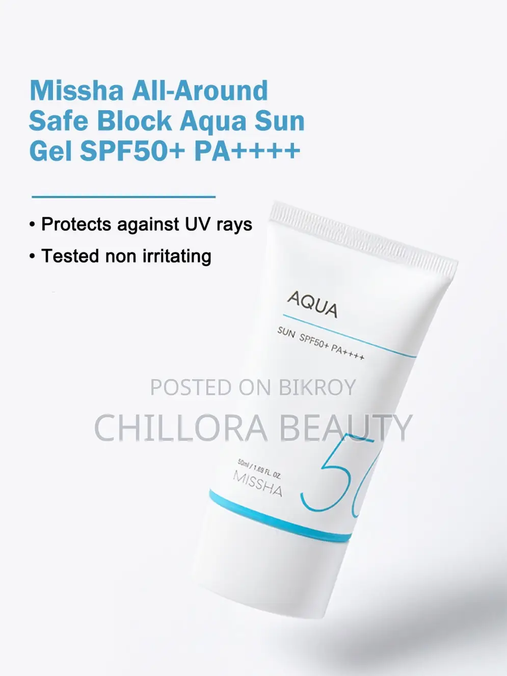 Missha All-Around Safe Block Aqua Sun Gel SPF50+
