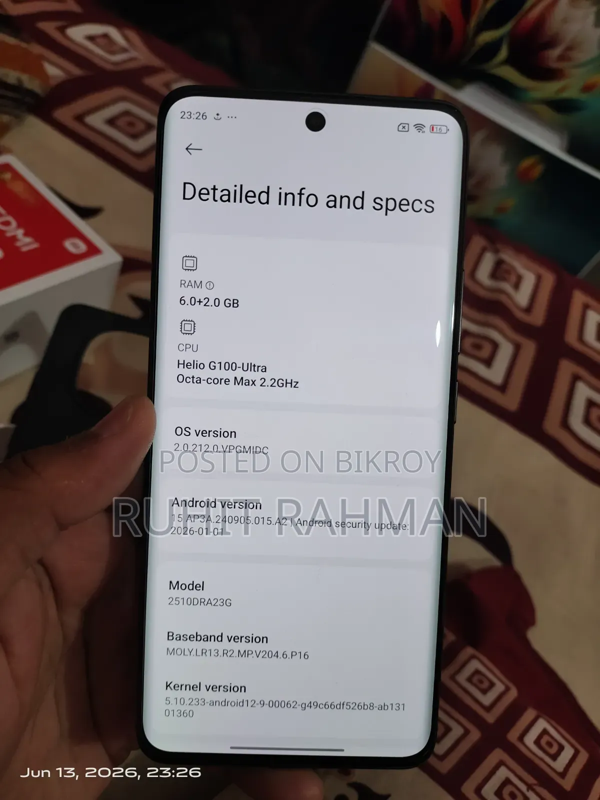 Xiaomi Redmi Note 15 128 GB Black