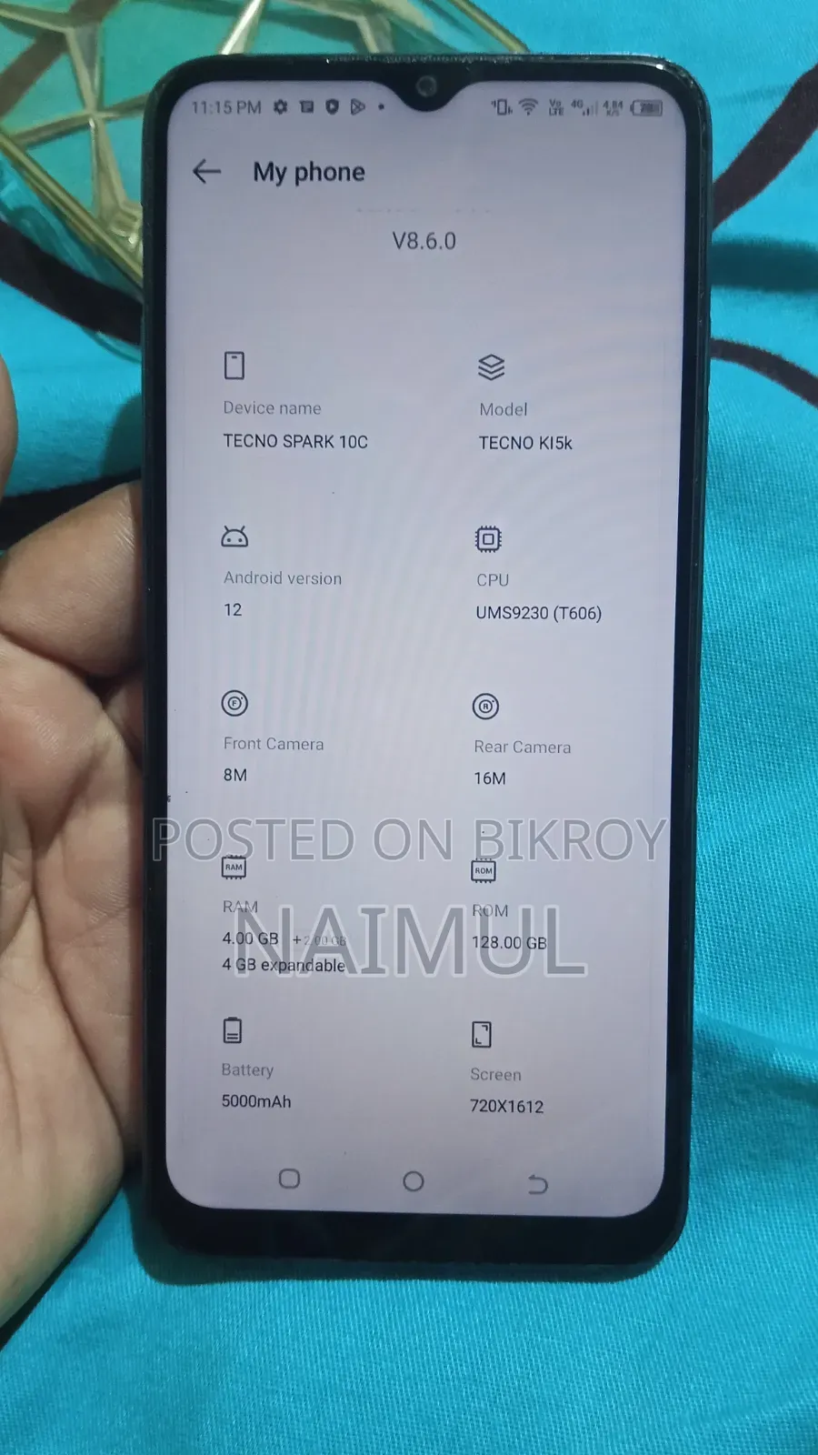 Tecno Spark 10C 128 GB Blue
