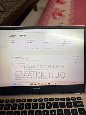 Laptop Asus 8GB Intel Core I3 HDD+SSD 1T