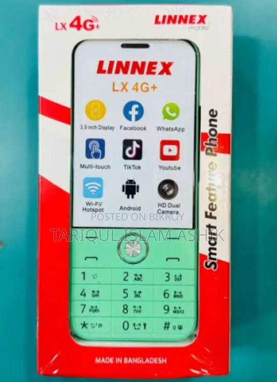 New LINNEX LX 4G Plus 32 GB Black