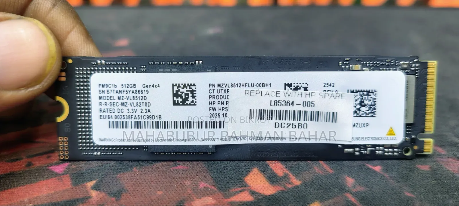 Samsung NVMe M.2 512GB SSD