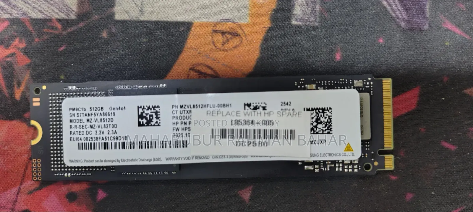 Samsung NVMe M.2 512GB SSD