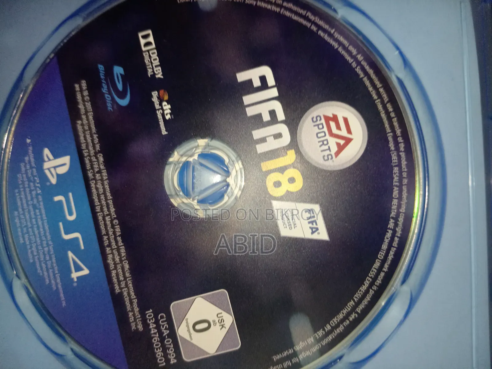 PS4 Fifa 18 Only 800 Tk