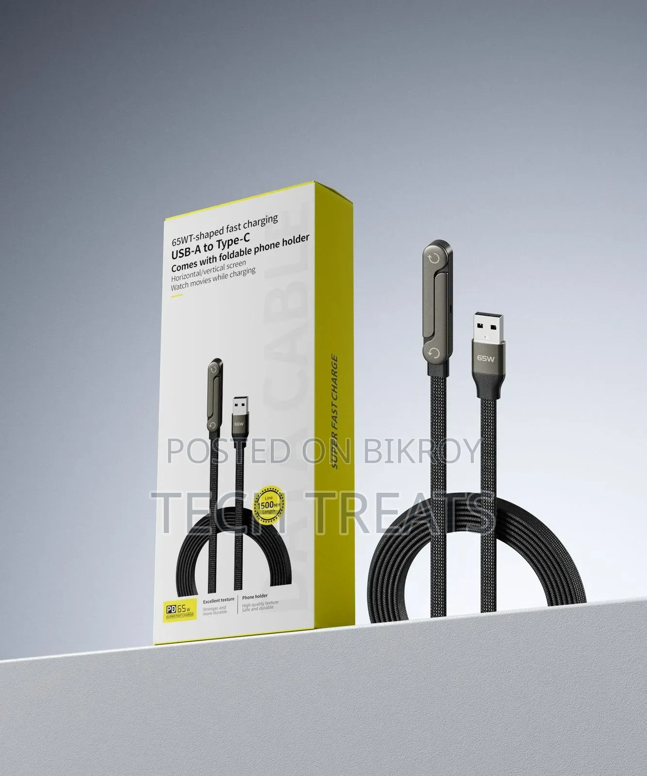 Best Cable and Holder for All Devices! 65W Super Fast Charging