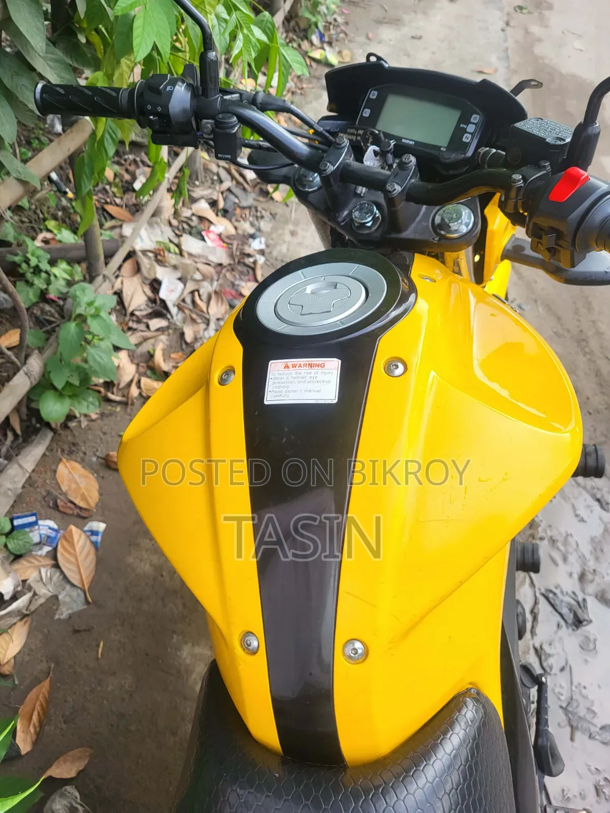 Suzuki Gixxer Monotone 2024 Yellow