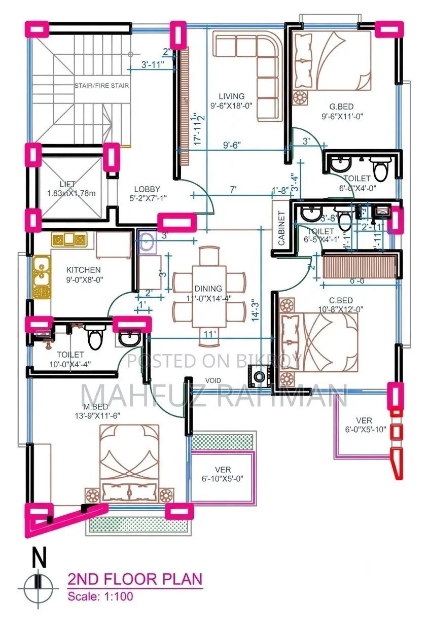 20-bedroom Apartment in Basundhara for sale