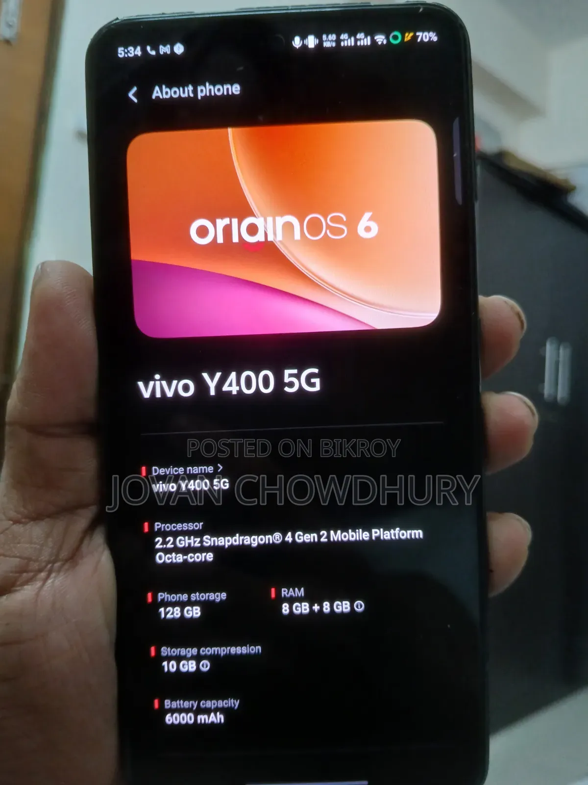 Vivo Y400 128 GB Green