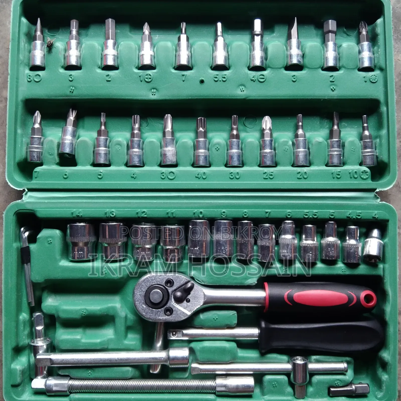 46pcs Family Tools 1/4 Set Mechanic Tool Kits for Auto Repair House