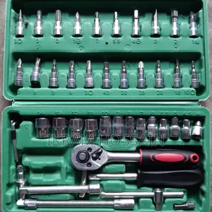 46pcs Family Tools 1/4 Set Mechanic Tool Kits for Auto Repair House