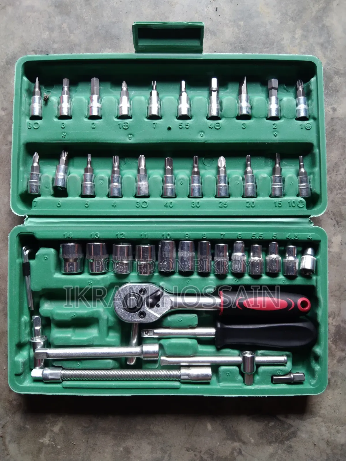 46pcs Family Tools 1/4 Set Mechanic Tool Kits for Auto Repair House